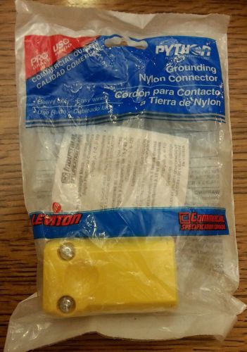 New leviton yellow connector straight blade python nema 6-20r 20a 250v 5459-vy for sale