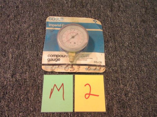 Gould imperial eastman hvac compound gauge r-22 r-12 r-502 new for sale
