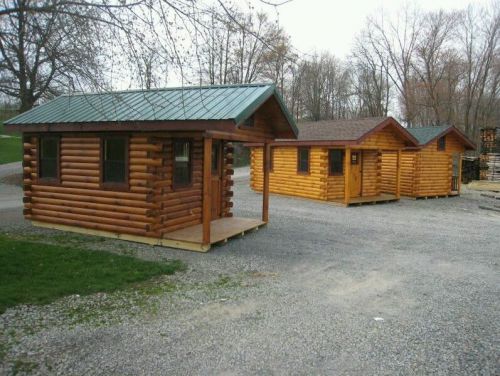 10x18 log cabin mini real logs comes built no kit