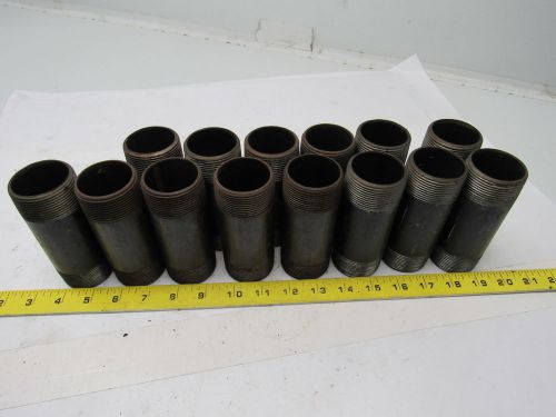 1-1/2&#034; NPT x 4-1/2&#034; Long Black Pipe Nipples Schedule 40