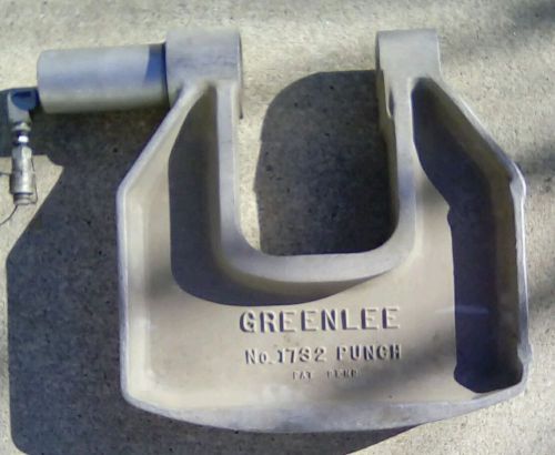 Greenlee Hydraulic Knockout Punch No. 1732 - Cap.10 gauge -uses 1/2&#034; to 4&#034; dies