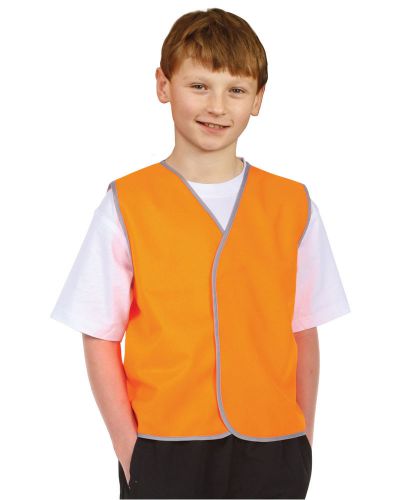 New kids boys girls safety fluro school sports team high visibility vest top for sale