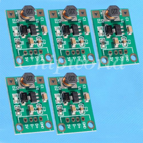 5pcs DC-DC Step Up Boost Converter Module 1-5V to 5V 500mA for MP4 MP3 phone