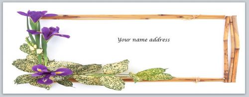 30 Personalized Return Address Labels Flower Buy 3 get 1 free (bo545)