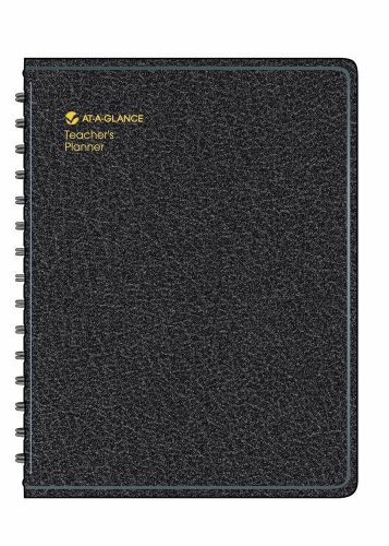AT-A-GLANCE Undated Teacher&#039;s Planner 8.44 x 10.88 Inch Page Size Black (80-1...