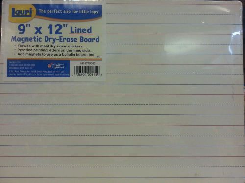 Magnetic Dry-Erase Board-Lined 9&#034;x 12&#034;