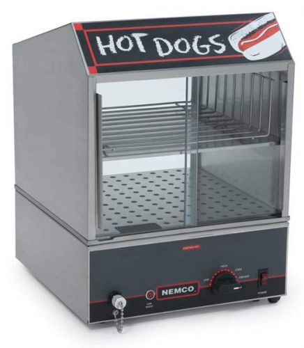 Nemco Countertop Hot Dog Steamer and Bun Warmer 120V NSF 8300
