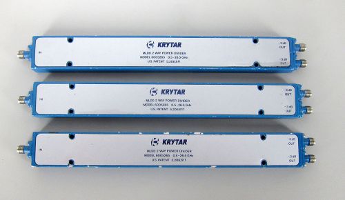 KRYTAR 6005265 2 way power divider 0.5 - 26.5 GHz  ----Lot of 3