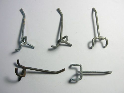 Peg Board Hooks - Lot of 10 Used Hooks 2&#034; x 1/8&#034; Diameter Wire