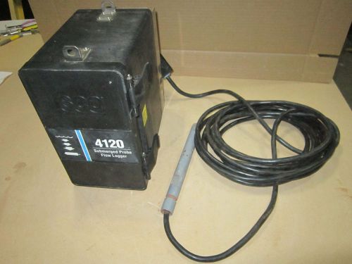 ISCO 4120 SUBMERGED PROBE FLOW LOGGER WITH 603224002 10FT SUBERGED PROBE