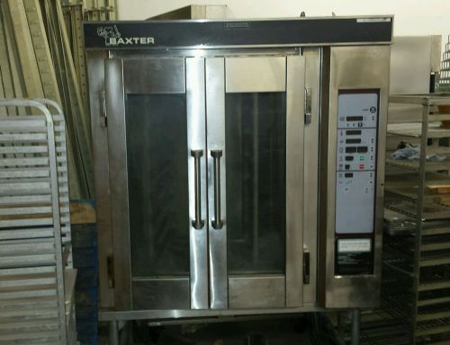 Baxter 300g gas mini rack oven steam bakery restaurant rotating nice!! for sale