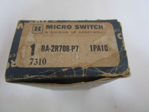 LOT OF 2 MICROSWITCH LIMIT SWITCH BA-2R708-P7 *NEW IN BOX*