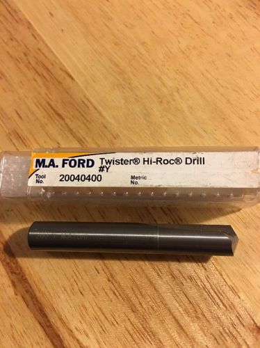 M.A Ford #Y Twister Hi-Roc Carbide Drill EDP# 20658