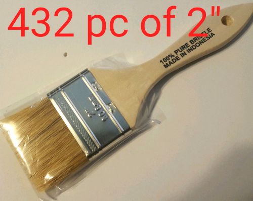 432 Pc of 2&#034; Chip Brush Natural Bristle Adhesives Paint Touchups 2 Inch