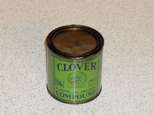 Clover Lapping and Grinding Compound 1 lb. Grade B 240 grit, approx 1/3 full