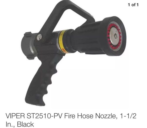 Viper ST2510 Firehose Nozzle NEW 1 1/2&#034; Black