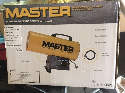 Master Portable Forced Air Heater- 60000 BTU- New In Box
