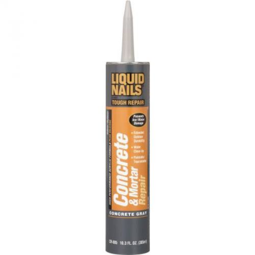 Liquid Nails Concrete Mortar Repair 10.3 Oz Cartridge AKZO NOBEL Concrete Patch