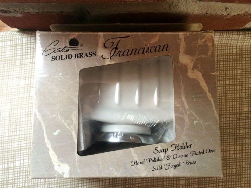 Gatco Elite Collection Soap Holder Solid Brass/Chrome Combination Franciscan