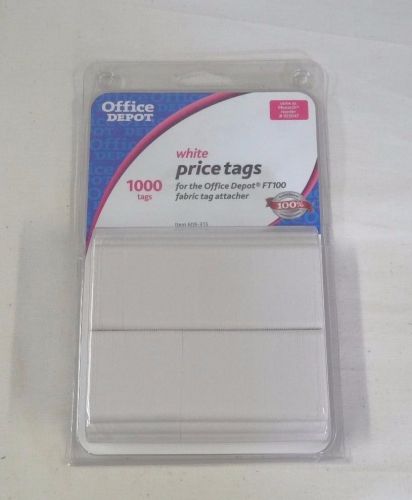 Office Depot White Price Tags 1000 Tags Item #609-315