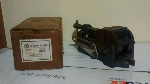 NOS Rockwell 1026 quick set drill press machinist vise
