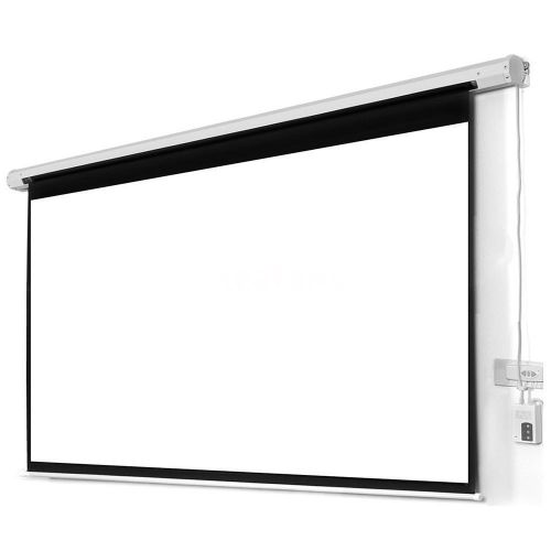 100&#034; Electric Projector Projection Screen 80X60 RC Automatic Remote Control X10N