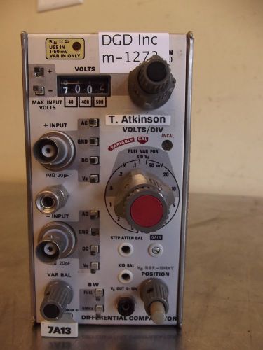 Tektronix 7a13 differential comparator w/analog counter-m1273 for sale
