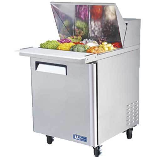 Turbo mst-28-12 refrigerated counter, sandwich salad prep table, mega top, 1 doo for sale