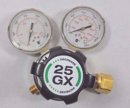 Harris Gas Regulator 0 to 100 psi 2.75&#034;, Oxygen, Cylinder Type, 25GX-145 |IU3|RL