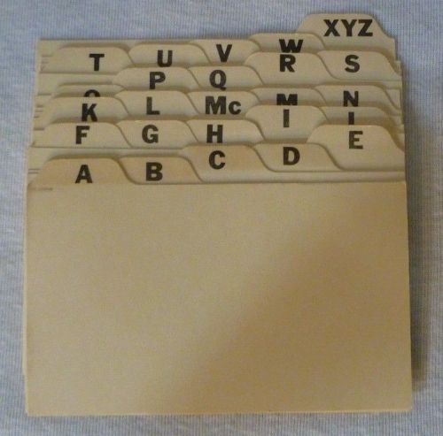 Two sets of 3&#034; X 5&#034; Index Card Guides- 1 from Herald Square (Woolworth)  new
