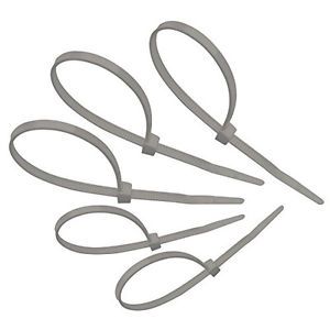 Tach-It 8&#034; x 40 Lb Tensile Strength Gray Colored Cable Tie (Pack of 1000) Sale