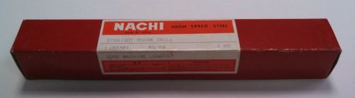 NACHI 63/64 HIGH SPEED STEEL STRAIGHT SHANK SCREW MACHINE DRILL 561 SERIES NEW