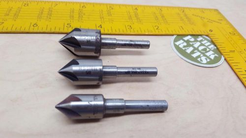 Set of 3 General Hardware Tools No. 195 HS Steel Countersinks: 1/2&#034;, 5/8&#034;, 3/4&#034;