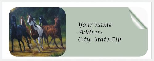 30 personalized return address labels horse buy 3 get 1 free (c808) for sale