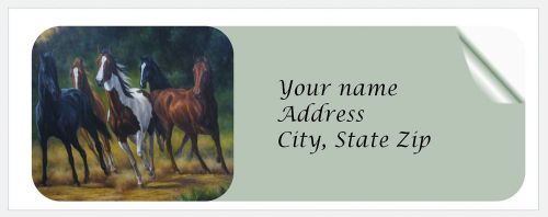 30 Personalized Return Address Labels Horse Buy 3 get 1 free (c808)