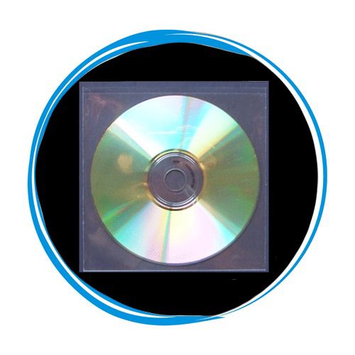 100-pk generic clear cpp plastic sleeves without flap for cd dvd media disk disc for sale