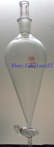 Separatory funnel, 500 ml pear shape with glass stopcock for sale