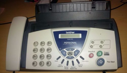 Brother Fax 575 Plain Paper Fax Copier Phone + Instructions EUC