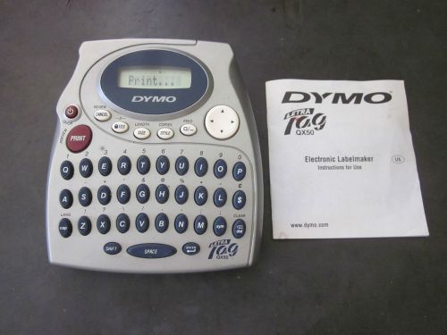DYMO QX50 LETRA TAG HAND-HELD LABELMAKER &amp; PRINTER USED IN WORKING CONDITION