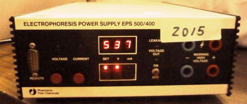PHARMACIA FINE CHEMICALS ELECTROPHORESIS 500/400 POWER SUPPLY - (ITEM # 2015/13)