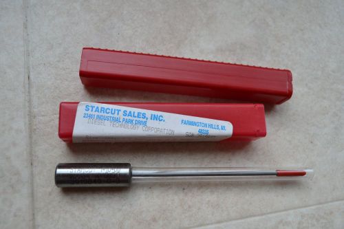 Starcut .0984&#034; x 5.500&#034; grade c-3  fluted coolant fed carbide tip gun drill new for sale