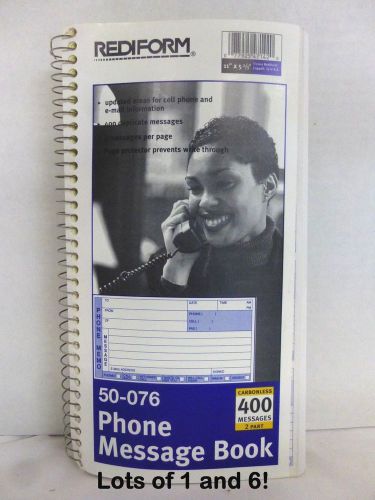Rediform 400 Sheet(s) Memo Style 50076 Phone Message Book 11x5-2/3&#034;: Choose!