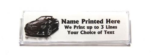 Car black custom name tag badge id pin magnet for salesman mechanic detailer for sale