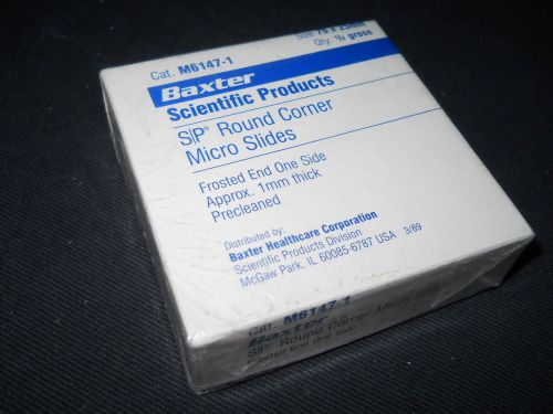 Baxter 75 x 25mm S/P Round Corner Micro Slides, Frosted, 1mm Thick, M6147-1