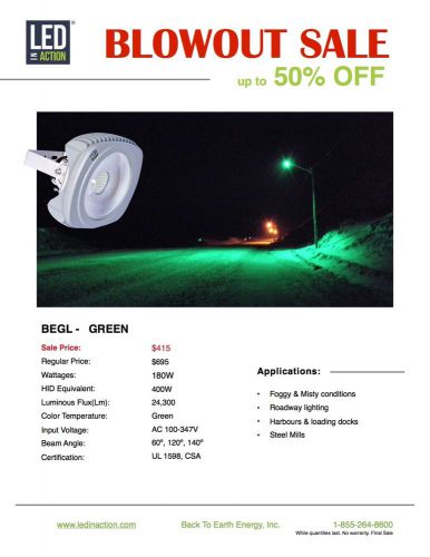 Industrial Green LED Light