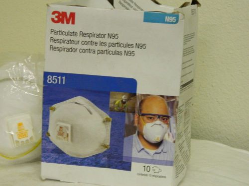3M Disposable Particulate Respirator N95 Box of 10 8511