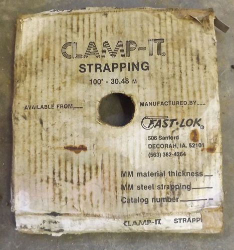 1 NEW FAST-LOK CLAMP-IT STRAPPING 100&#039;-30.48M NIB ***MAKE OFFER***