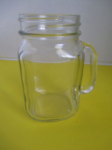 Libbey drinking jar with handle is perfect for everyday use 16 oz  set of 5 for sale