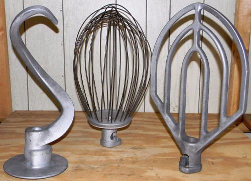 Hobart Whisk, Paddle &amp; Hook Lot for 30 Quart Hobart Mixers NSF Certified
