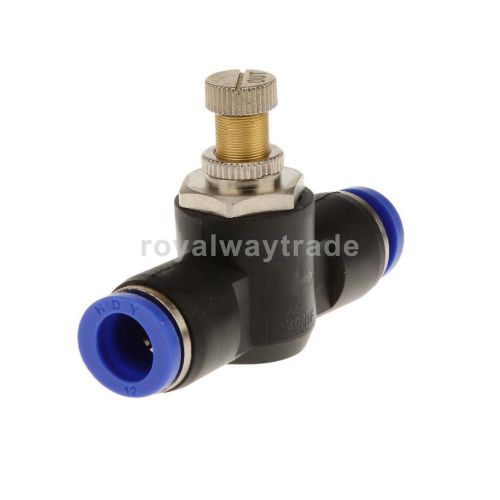 12mm Pneumatic Flow Control Connector Push In Air Hose Tube Adapter 0 - 60°C